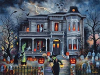 Sunsout Witching Hour 500 pc  Halloween Jigsaw Puzzle 45426