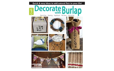 Leisure Arts Decorate With Burlap Crafting Book