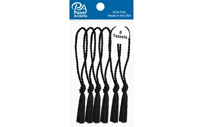 Tassels 6pc Black