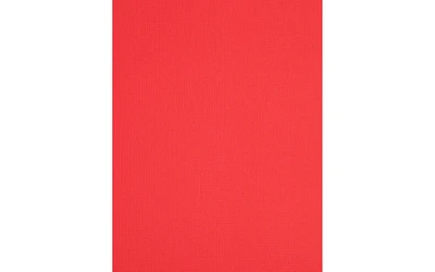 PA Paper Accents Muslin Cardstock 8.5" x 11" Cherry Red, 73lb colored cardstock paper for card making, scrapbooking, printing, quilling and crafts, 25 piece pack