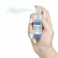 Neon Blue Edible Glitter Spray - Edible Powder Dust Spray Glitter for Food, Drinks, Strawberries, Muffins, Cake Decorating. FDA Compliant (4 Gram Pump)