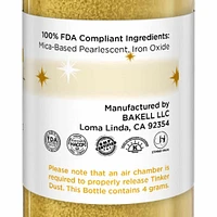 Royal Gold Edible Glitter Spray - Edible Powder Dust Spray Glitter for Food, Drinks, Strawberries, Muffins, Cake Decorating. FDA Compliant (4 Gram Pump)