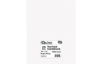 PA Paper Accents Pearlized Cardstock 8.5" x 11" Bright White, 105lb colored cardstock paper for card making, scrapbooking, printing, quilling and crafts, 25 piece pack
