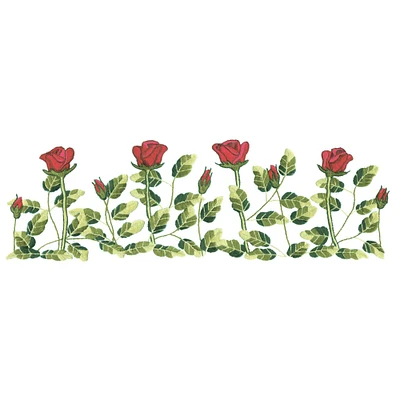 Tobin Stamped For Embroidery Pillowcase Pair 20"X30"-Rose Row