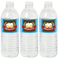 Big Dot of Happiness Oktoberfest - Beer Festival Water Bottle Sticker Labels - Set of 20