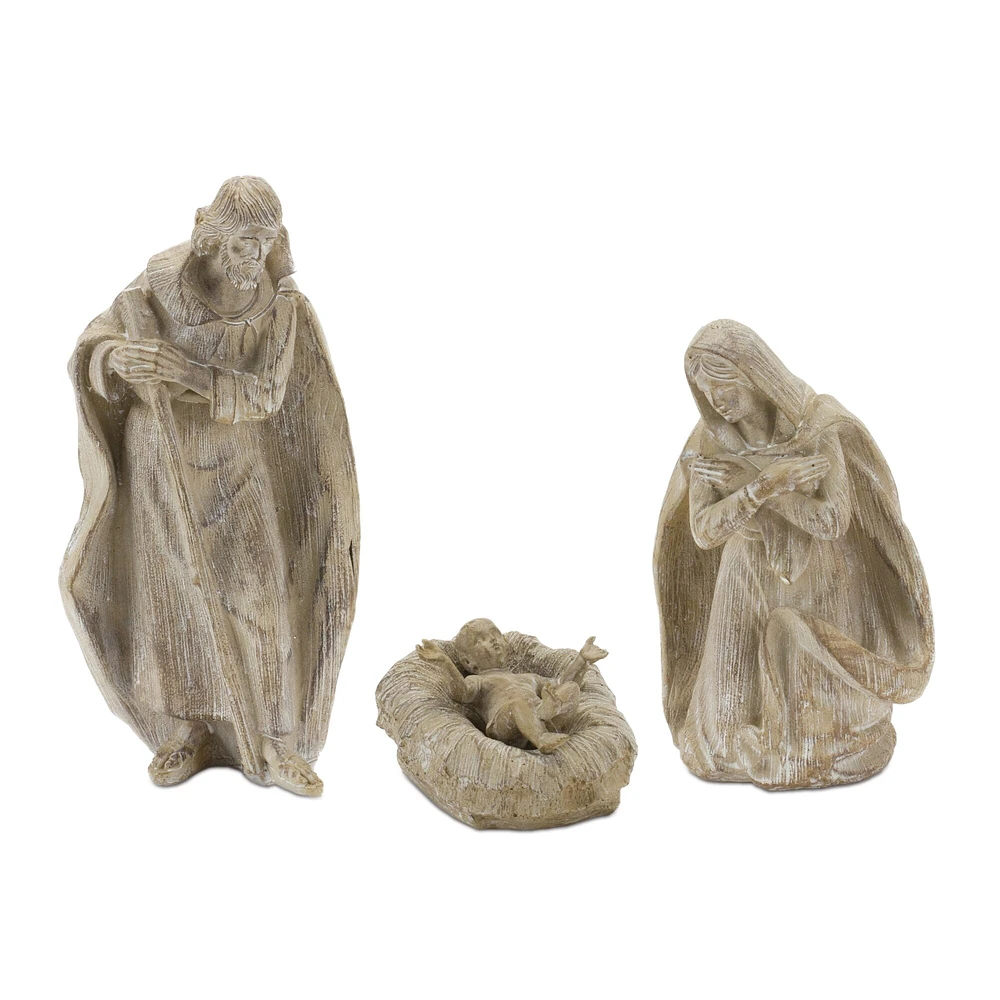 Melrose 3-Piece Set Holy Family Nativity Christmas Figurines 8.5"