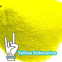 Yellow Submarine Fluorescent Orange Iridescent Pixie for Poxy Micro Fine Glitter