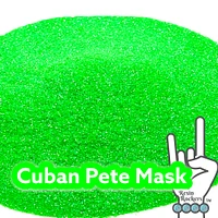 Cuban Pete Mask Fluorescent Green Iridescent Pixie for Poxy Micro Fine Glitter