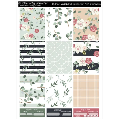 Floral Full Box Planner Stickers Scrapbooking Kids DIY Arts Crafting