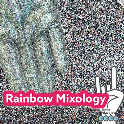 Rainbow Mixology Galaxy Glitter for Full Coverage Pixie for Poxy Micro Fine Glitter 2 oz.