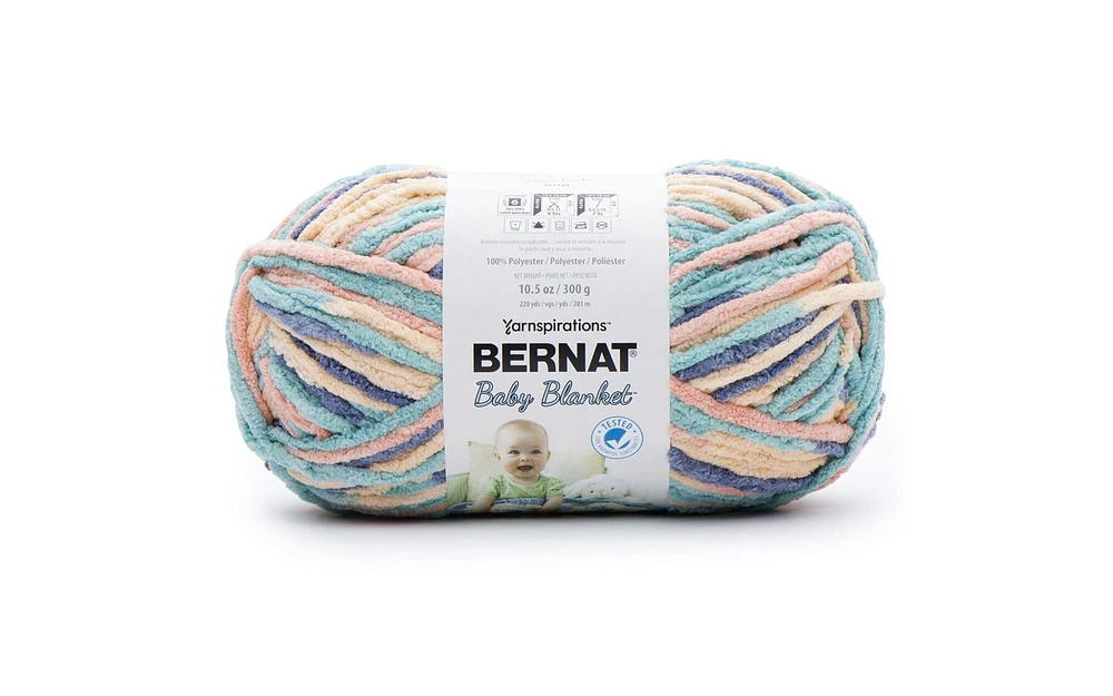 Bernat Baby Blanket Yarn Big Ball 300gm Succulents