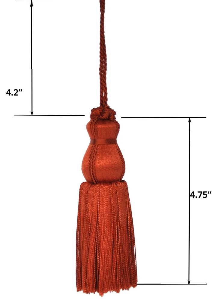 Belagio Key Tassel, 5" Long, 1 Piece, Brown