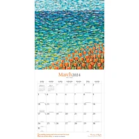 Points of Light | 2024 12 x 24 Inch Monthly Square Wall Calendar | Brush Dance | Paintings Impressionism Arthur Poulin