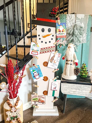 Snowman Christmas Card Holder