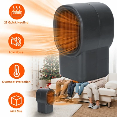 Portable Ceramic Space Heater with Adjustable Thermostat