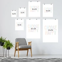 Choose Happy by Motivated Type  Poster - Americanflat