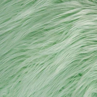 FabricLA Shaggy Faux Fur by The Yard | 180" x 60" | Craft & Hobby Supply for DIY Coats, Home Decor, Apparel, Vests, Jackets, Rugs, Throw Blankets, Pillows | Mint, 5 Yards