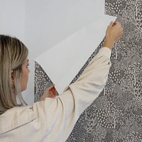 Tempaper & Co. Woodland Fantasy Grey Removable Peel and Stick Wallpaper