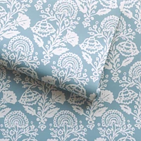 Tempaper & Co. Floral Damask Blue Peel and Stick Wallpaper