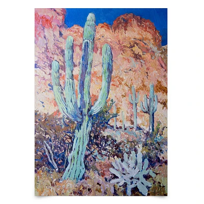 Saguaro Cactus In Arizona Desert by Suren Nersisyan  Poster - Americanflat