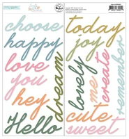 Lovely Blooms Puffy Phrases - Pinkfresh Studio