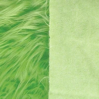 FabricLA Shaggy Faux Fur by The Yard | 144" x 60" | Craft & Hobby Supply for DIY Coats, Home Decor, Apparel, Vests, Jackets, Rugs, Throw Blankets, Pillows | Lime Green, 4 Yards