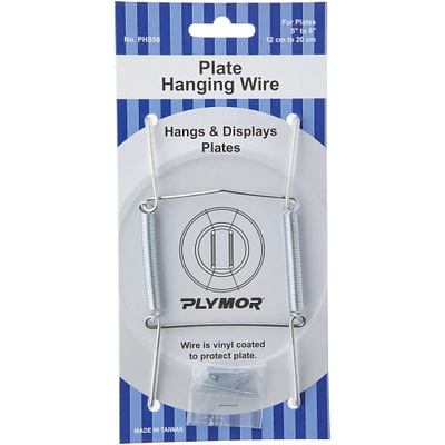 Plymor Stainless Steel Wall Mountable Plate Hanger, 4.625" H x 2.5" W x 0.5" D (For Plates 5" - 8")