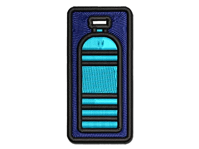 Water Bottle Icon Multi-Color Embroidered Iron-On Patch Applique