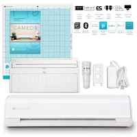 Silhouette White Cameo 5 w/ Advanced Blade Pack, 38 Oracal Sheets, Siser HTV