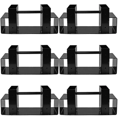 Sunnydaze Powder-Coated Steel Adjustable Log Storage Brackets - Set of 3 by