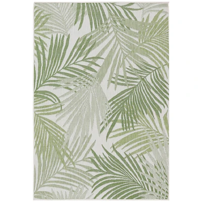 Sunnydaze Tropical Illusions Outdoor Area Rug - Verdant - 5 ft x 7 ft by