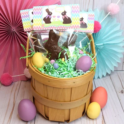 Chocolate Bunnies Joke Easter Treat Bag Toppers