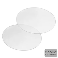 Spec101 Acrylic Cake Disc, 2 Packs - Round Acrylic Disc Set Cake Disk