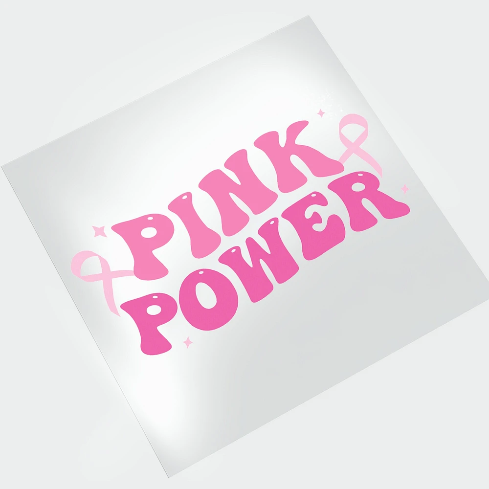 Pink Power: Breast Cancer Awareness DTF Transfer