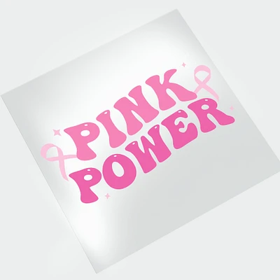 Pink Power: Breast Cancer Awareness DTF Transfer