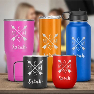 Mom, Mother Day, Birthday, Anniversary or Any Special Occasion Gift for Mom, Mother in Law, Custom engraved Name Tumbler, Mom Travel Mug
