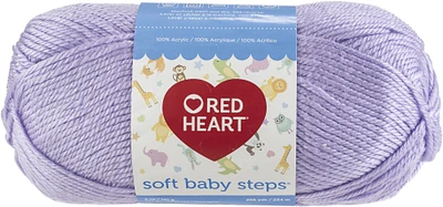 Multipack of 24 - Red Heart Soft Baby Steps Yarn-Lavender