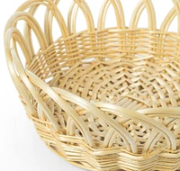 Decorative Round Fruit Bowl Bread Basket Serving Tray