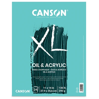 Canson XL Oil and Acrylic Pad - 11" x 14", 24 Sheets