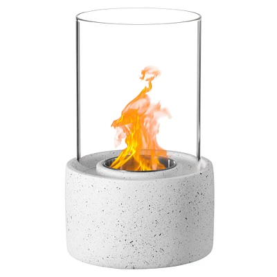 Mini Tabletop Fire Pit | Rubbing Alcohol Fireplace Indoor Outdoor Portable Fire Concrete Bowl Pot Fireplace