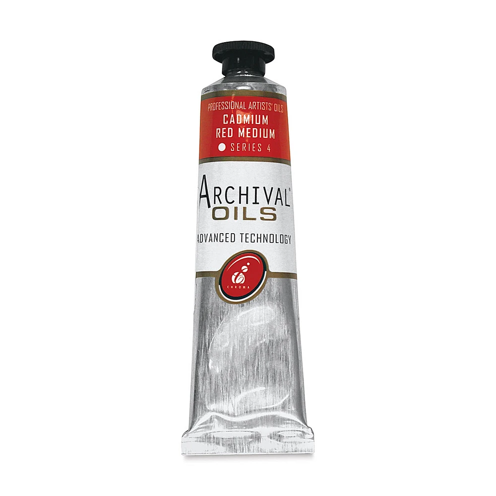 Chroma Archival Oil Color - Cadmium Red Medium, 40 ml tube