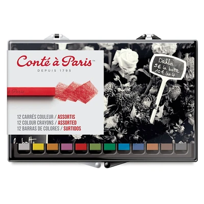 Conté à Paris Crayons - Assorted Colors, Set of 12