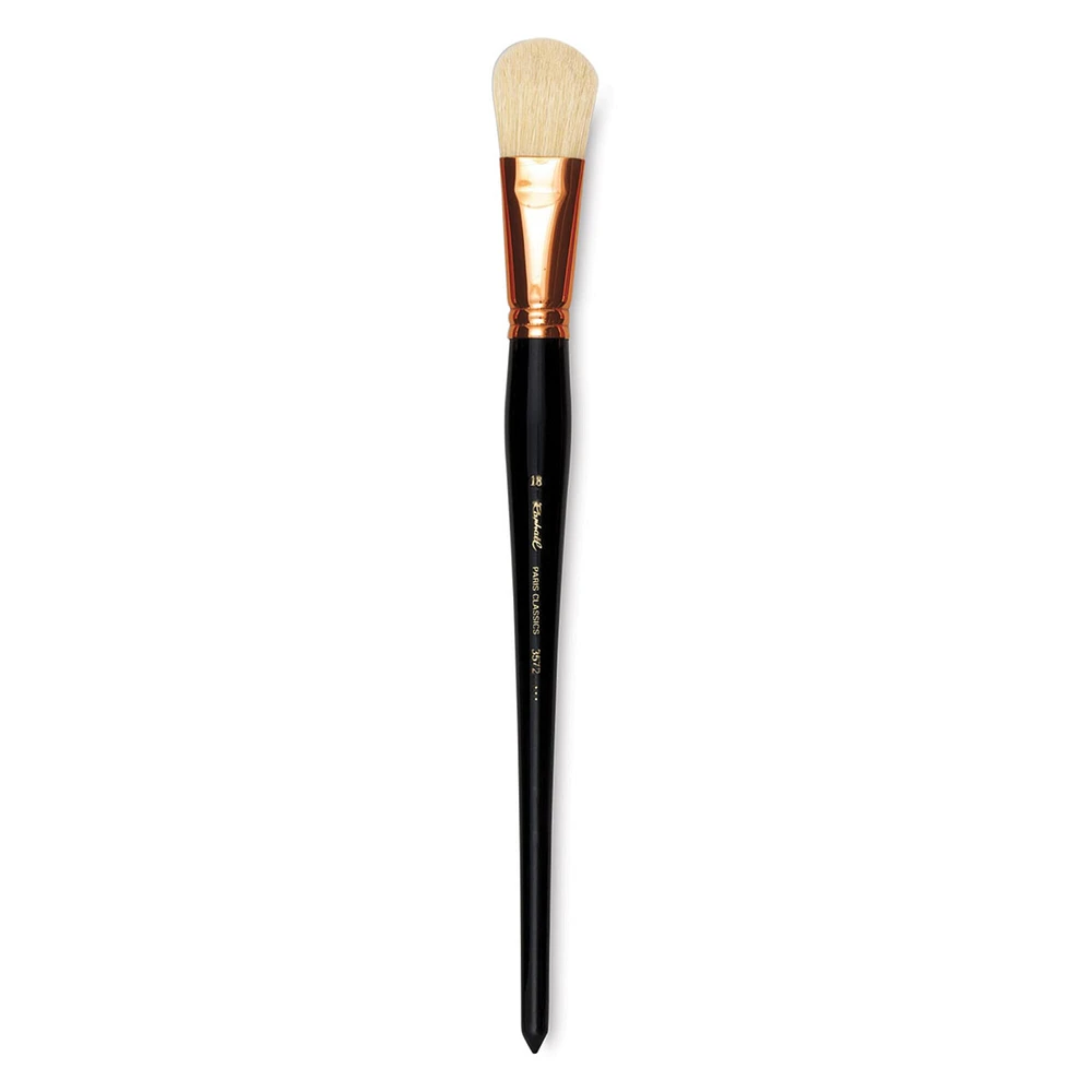 Raphael Paris Classic Brush - Filbert, Long Handle, Size 18