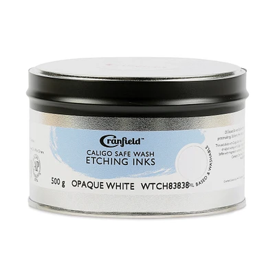 Cranfield Caligo Safe Wash Etching Ink - Opaque White, 500 g Can