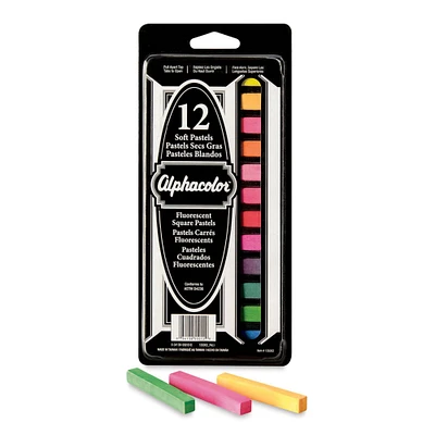 Alphacolor Soft Pastels - Fluorescents, Set of 12