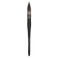 Da Vinci Casaneo Synthetic Squirrel Watercolor Brush - Quill Round Wash, Size 6, Short Handle, Synthetic