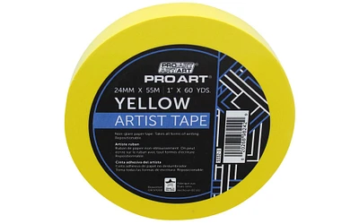 Pro Art Artist Tape 1"x60yd Yellow