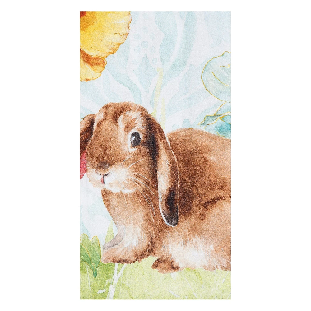 Floppy Ear Bunny Easter Printed Cotton Flour Sack Kitchen Towel