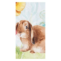 Floppy Ear Bunny Easter Printed Cotton Flour Sack Kitchen Towel