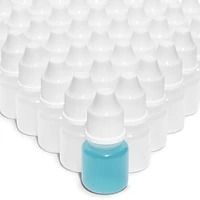 Liquid Dropper Bottles with Cap (5ml, White, 50 Pack)